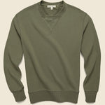 Garment Dyed Crewneck Sweatshirt - Olive - Alex Mill - STAG Provisions - Tops - Fleece / Sweatshirt