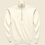 Half Zip Fleece - Natural - Alex Mill - STAG Provisions - Tops - Fleece / Sweatshirt