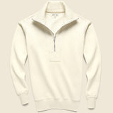 Half Zip Fleece - Natural - Alex Mill - STAG Provisions - Tops - Fleece / Sweatshirt