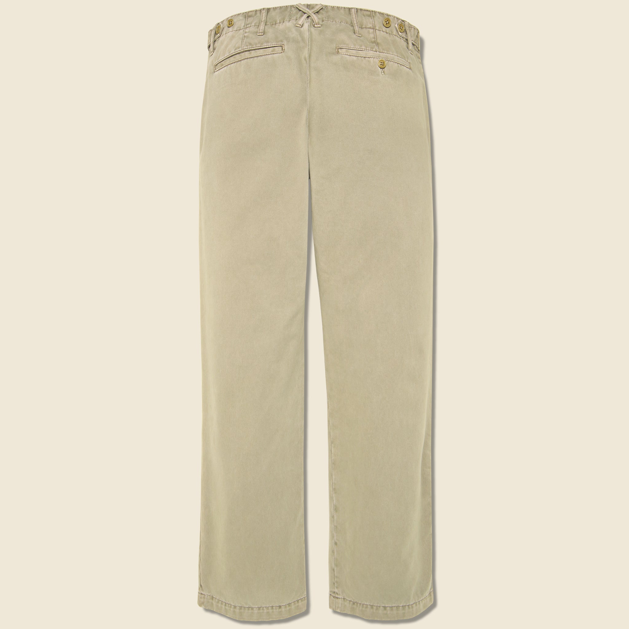 Straight Leg Vintage Wash Chino - Faded Khaki - Alex Mill - STAG Provisions - Pants - Twill