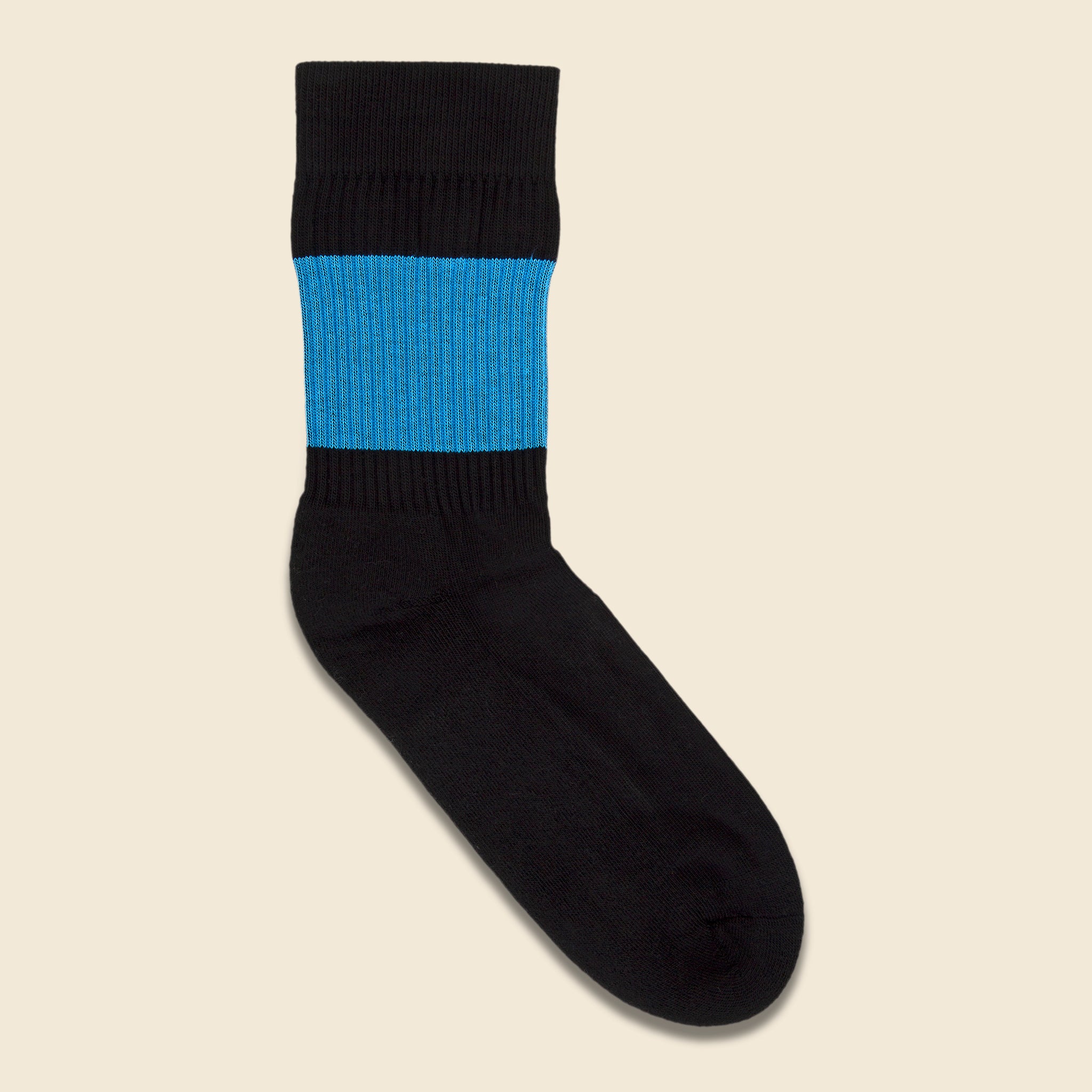 Color Pop Crew Sock - Black/Blue - American Trench - STAG Provisions - Accessories - Socks