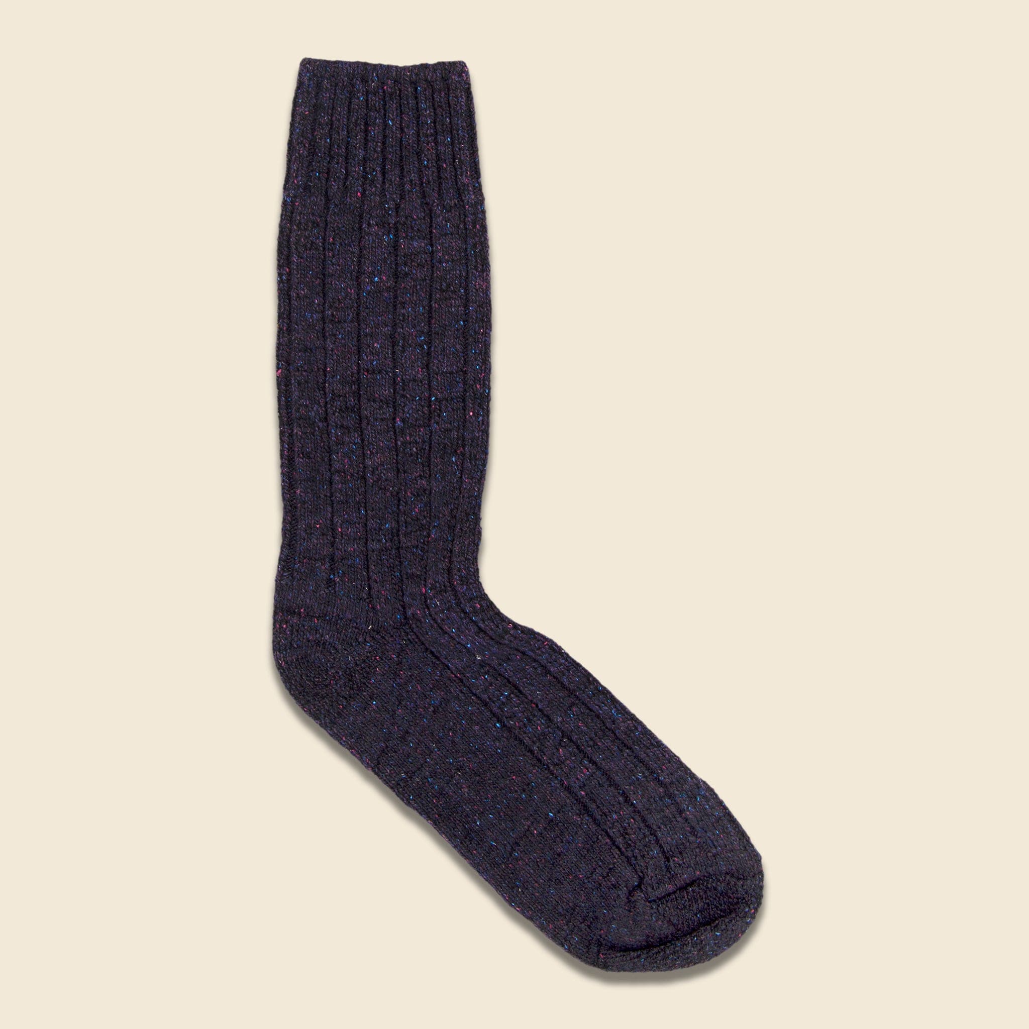 Wool & Silk Boot Sock - Black Cherry - American Trench - STAG Provisions - Accessories - Socks
