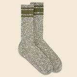 Varsity Slub Sock - Olive - American Trench - STAG Provisions - Accessories - Socks