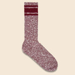 Varsity Slub Sock - Crimson - American Trench - STAG Provisions - Accessories - Socks