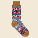 Cotton Fair Isle Sock - Ochre - American Trench - STAG Provisions - Accessories - Socks