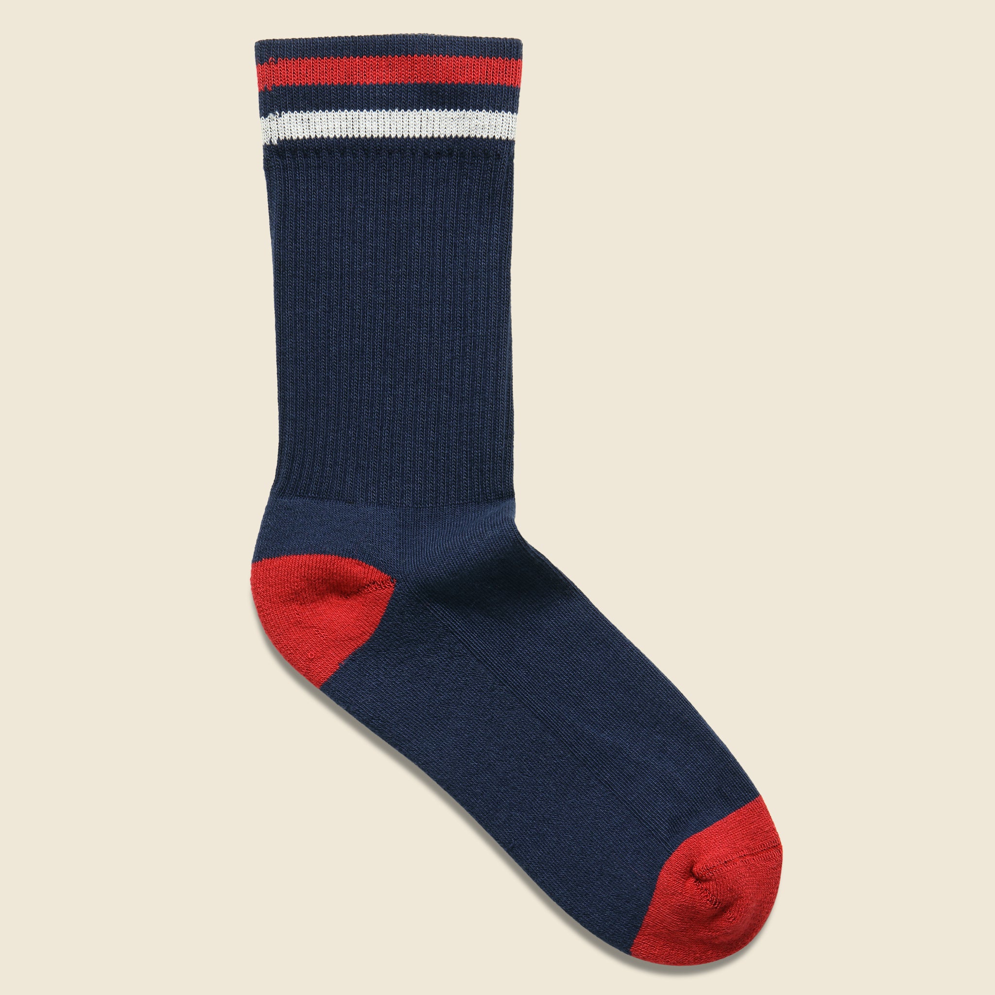Kennedy Athletic Crew Sock - Navy - American Trench - STAG Provisions - Accessories - Socks