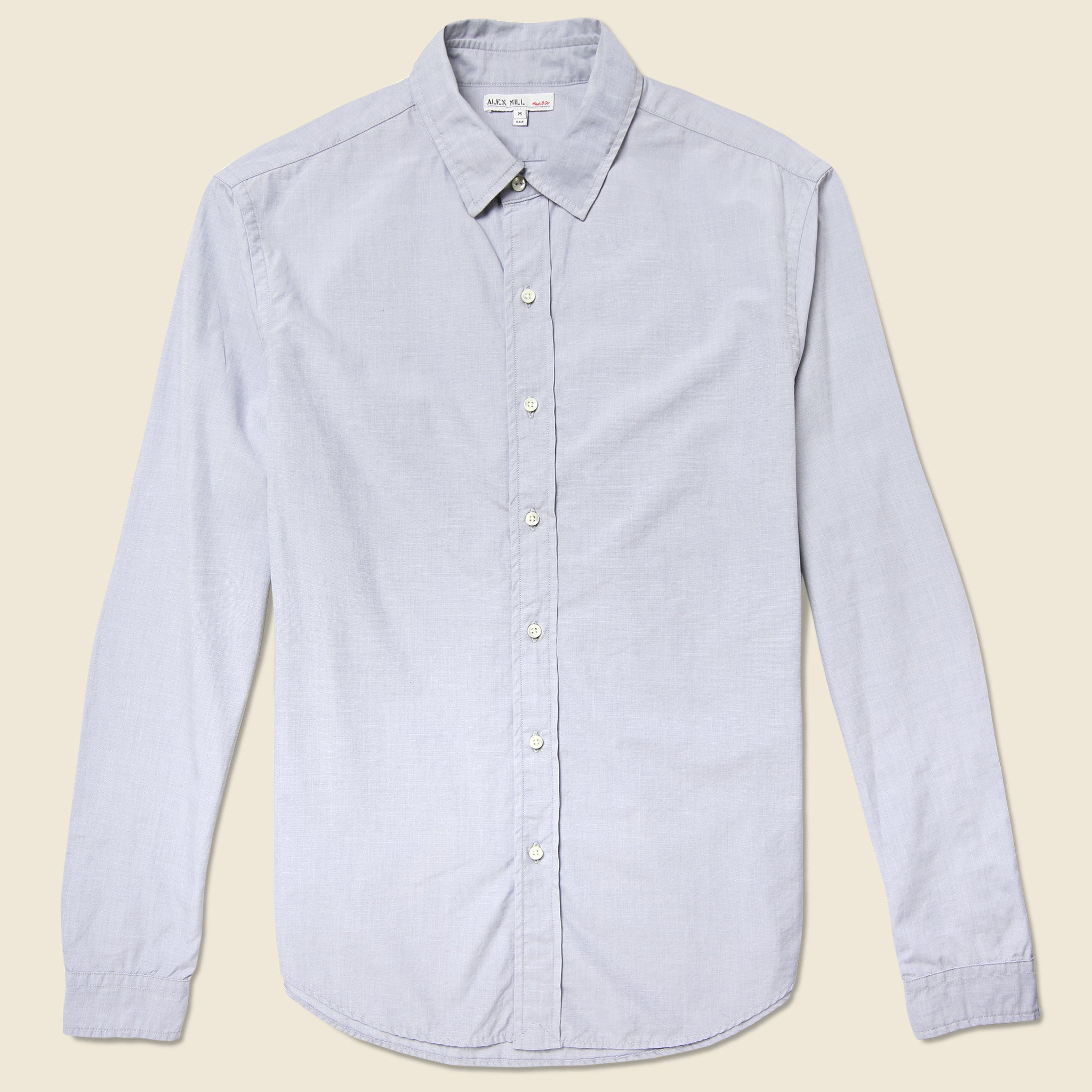 End On End School Shirt - Grey - Alex Mill - STAG Provisions - Tops - L/S Woven - Solid