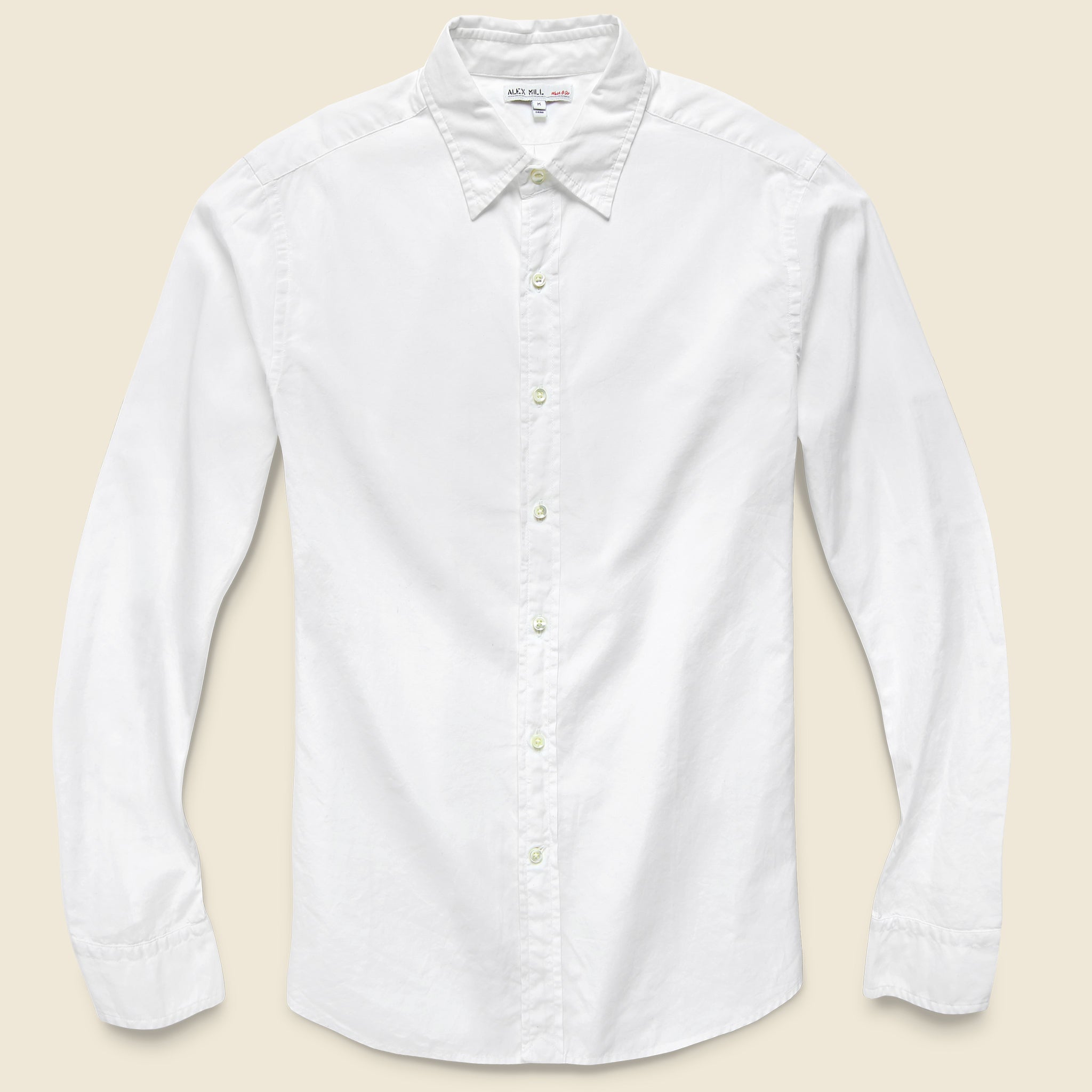 End on End School Shirt - White - Alex Mill - STAG Provisions - Tops - L/S Woven - Solid