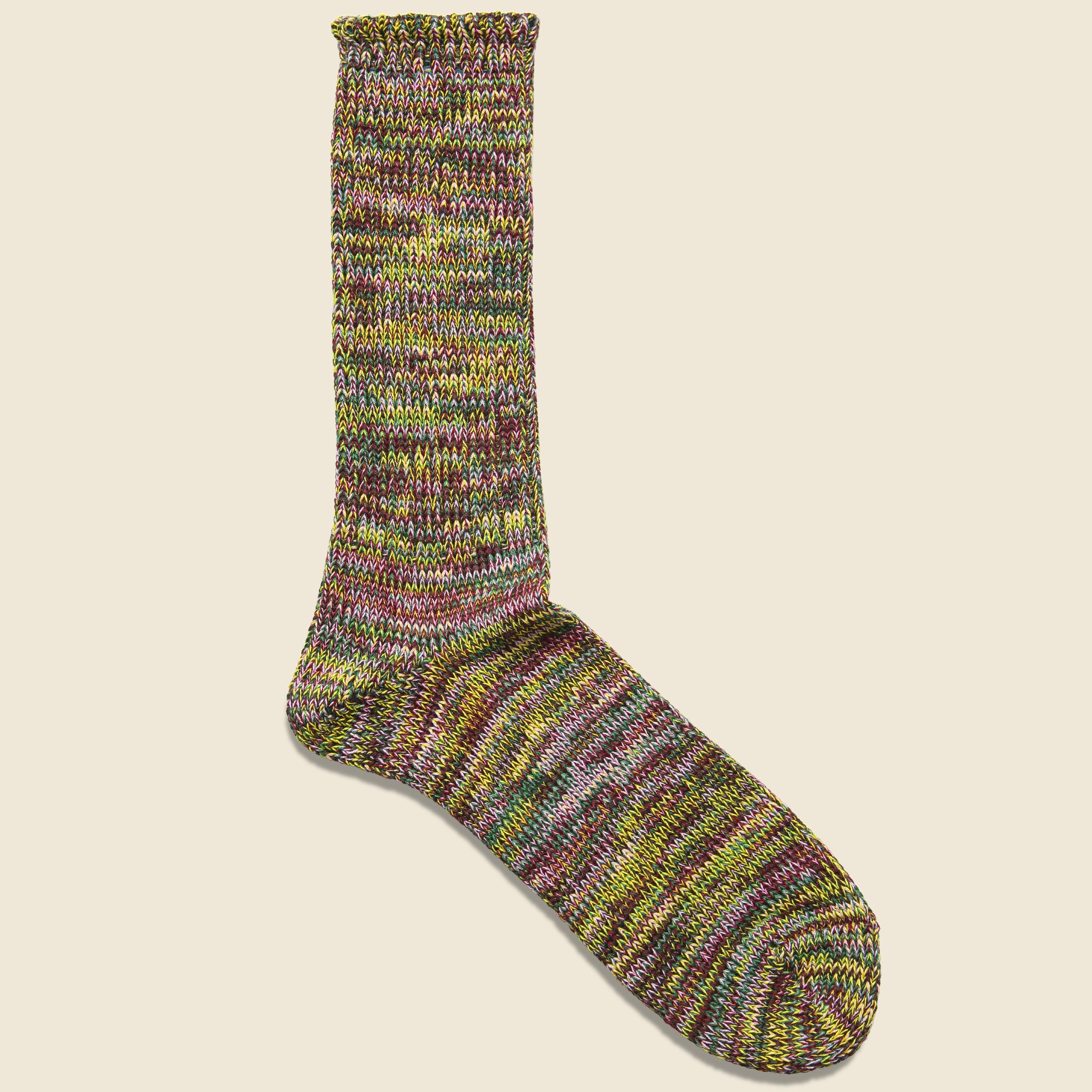 Multi Marl Sock - Brown/Moss - Anonymous Ism - STAG Provisions - Accessories - Socks