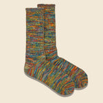 5 Color Mix Crew Sock - Mustard - Anonymous Ism - STAG Provisions - Accessories - Socks