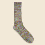 5 Color Mix Crew Sock - Khaki - Anonymous Ism - STAG Provisions - Accessories - Socks