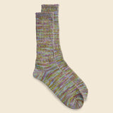 5 Color Mix Crew Sock - Khaki - Anonymous Ism - STAG Provisions - Accessories - Socks