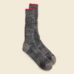 Boucle Nep Trim Crew Sock - Medium Grey - Anonymous Ism - STAG Provisions - Accessories - Socks