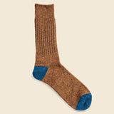 Tweed Nep Crew Sock - Mustard - Anonymous Ism - STAG Provisions - Accessories - Socks