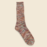 5 Color Mix Crew Sock - Wine - Anonymous Ism - STAG Provisions - Accessories - Socks