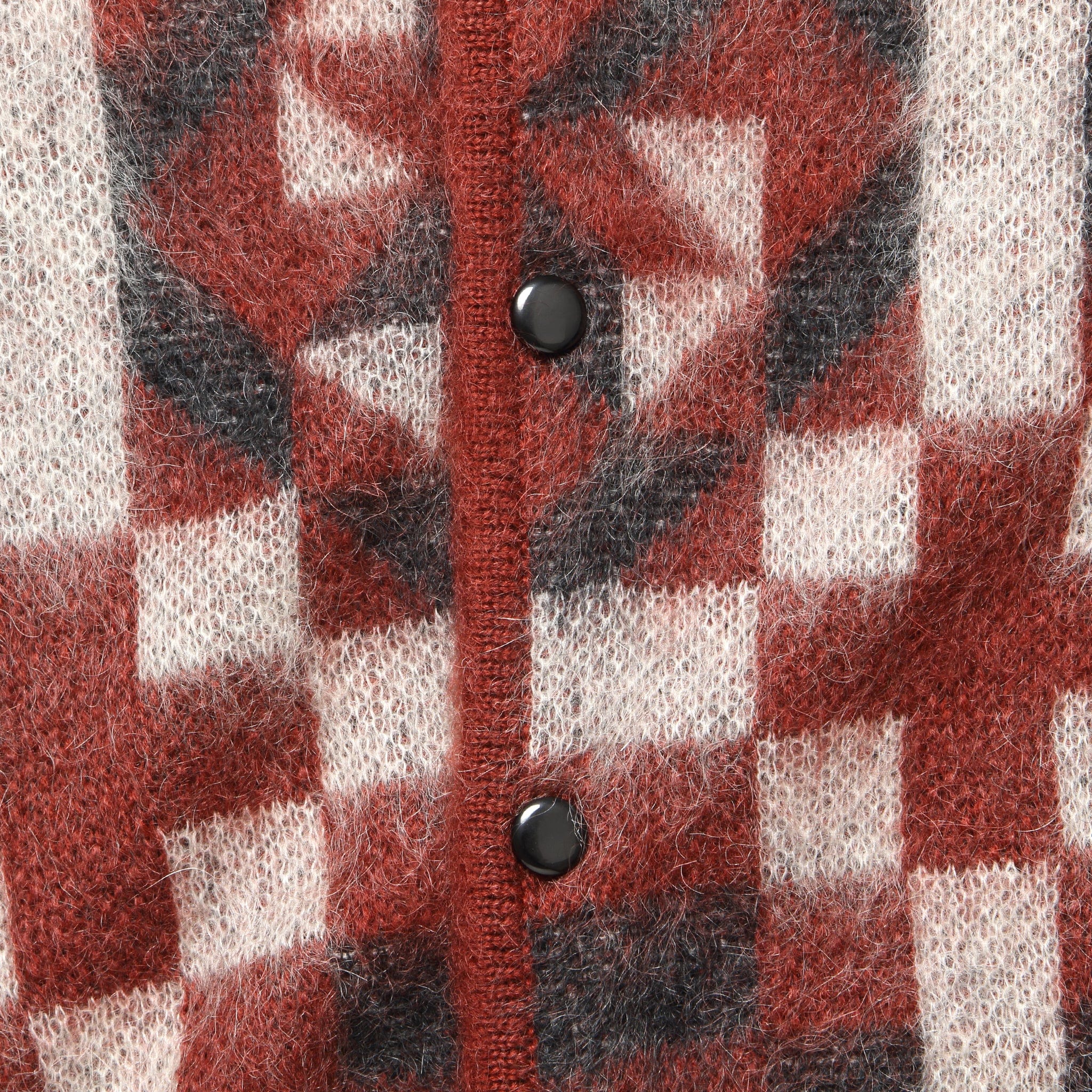 Vintage Quilt Mohair Cardigan - Red - Anonymous Ism - STAG Provisions - Tops - Sweater