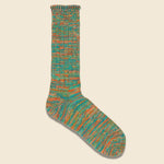 5 Color Mix Crew Sock - Mint - Anonymous Ism - STAG Provisions - Accessories - Socks