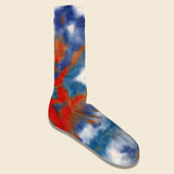 Tie Dye Crew Sock - Navy - Anonymous Ism - STAG Provisions - Accessories - Socks