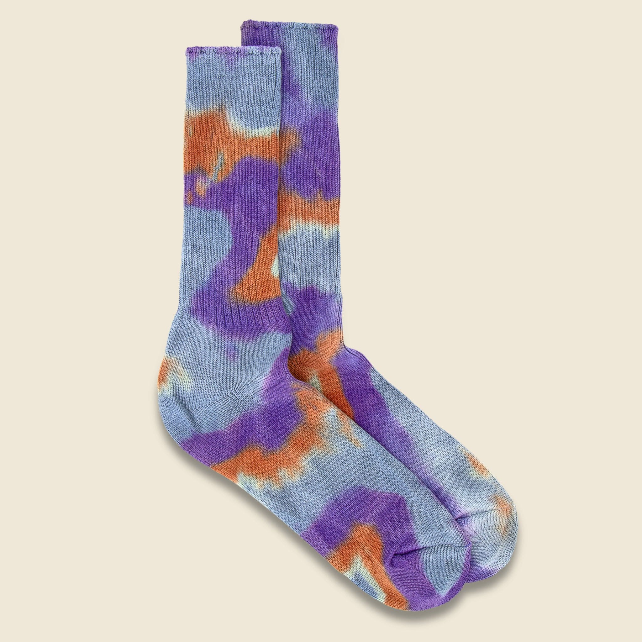 Tie Dye Crew Sock - Brick - Anonymous Ism - STAG Provisions - Accessories - Socks