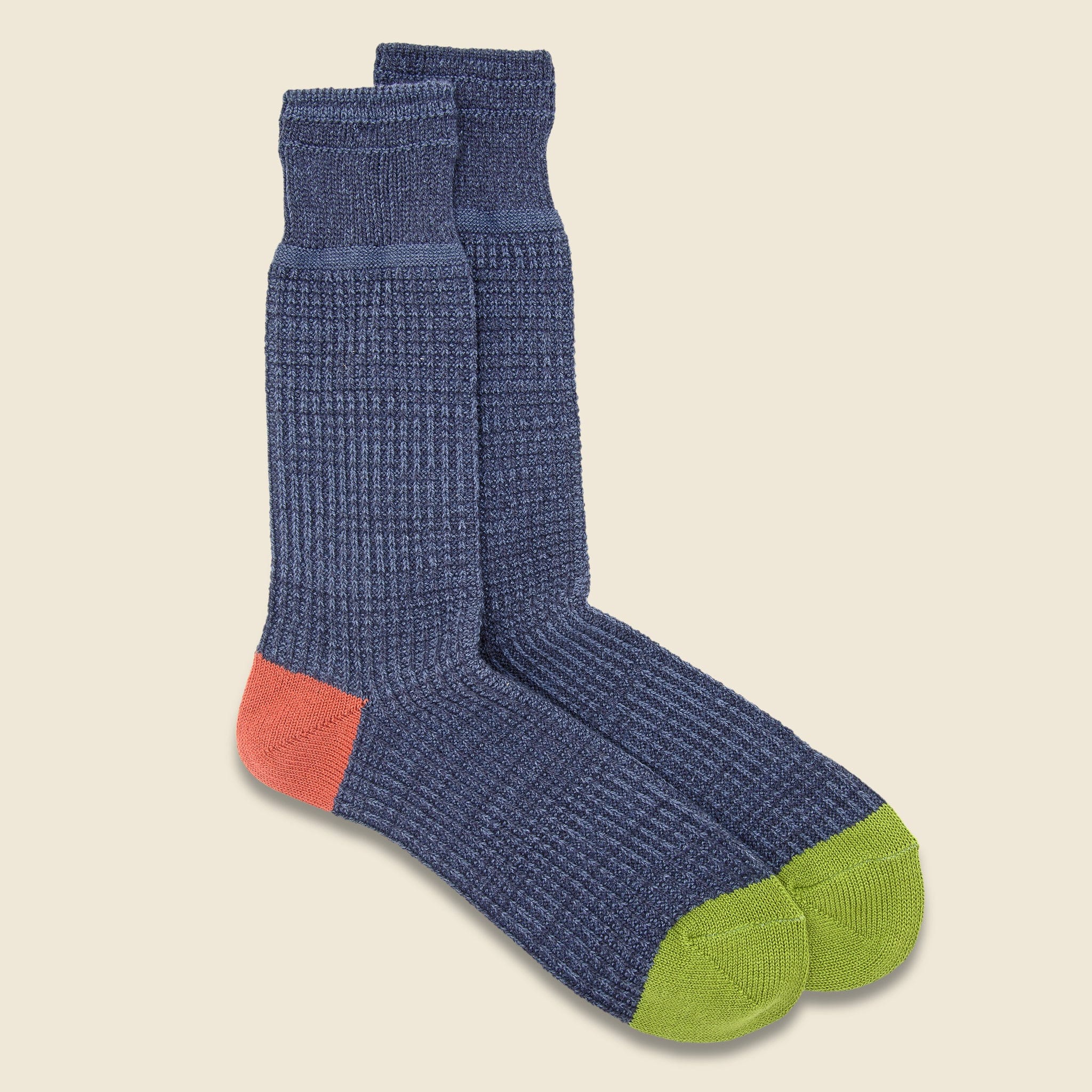 Thermal Crew Sock - Indigo - Anonymous Ism - STAG Provisions - Accessories - Socks