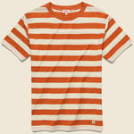 Breton Stripe Tee - Orange - Armor Lux - STAG Provisions - Tops - S/S Tee