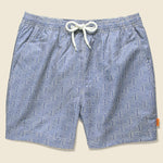 Printed Swimshorts - Blue Spiral - Afield - STAG Provisions - Shorts - Swim