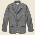 Wool Herringbone Blazer - Black - Barque - STAG Provisions - Suiting - Sport Coat