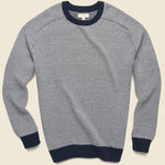 Dobby Crewneck Sweater - Navy - Barque - STAG Provisions - Tops - Sweater