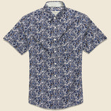 Multi-Color Floral Shirt - Navy - Barque - STAG Provisions - Tops - S/S Woven - Floral