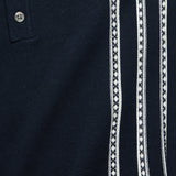 Vintage Jacquard Polo - Navy - Barque - STAG Provisions - Tops - S/S Knit