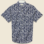 Floral Print Shirt - Navy - Barque - STAG Provisions - Tops - S/S Woven - Floral