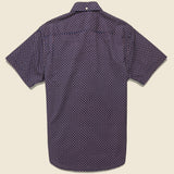 Geo Textured Shirt - Navy - Barque - STAG Provisions - Tops - S/S Woven - Other Pattern