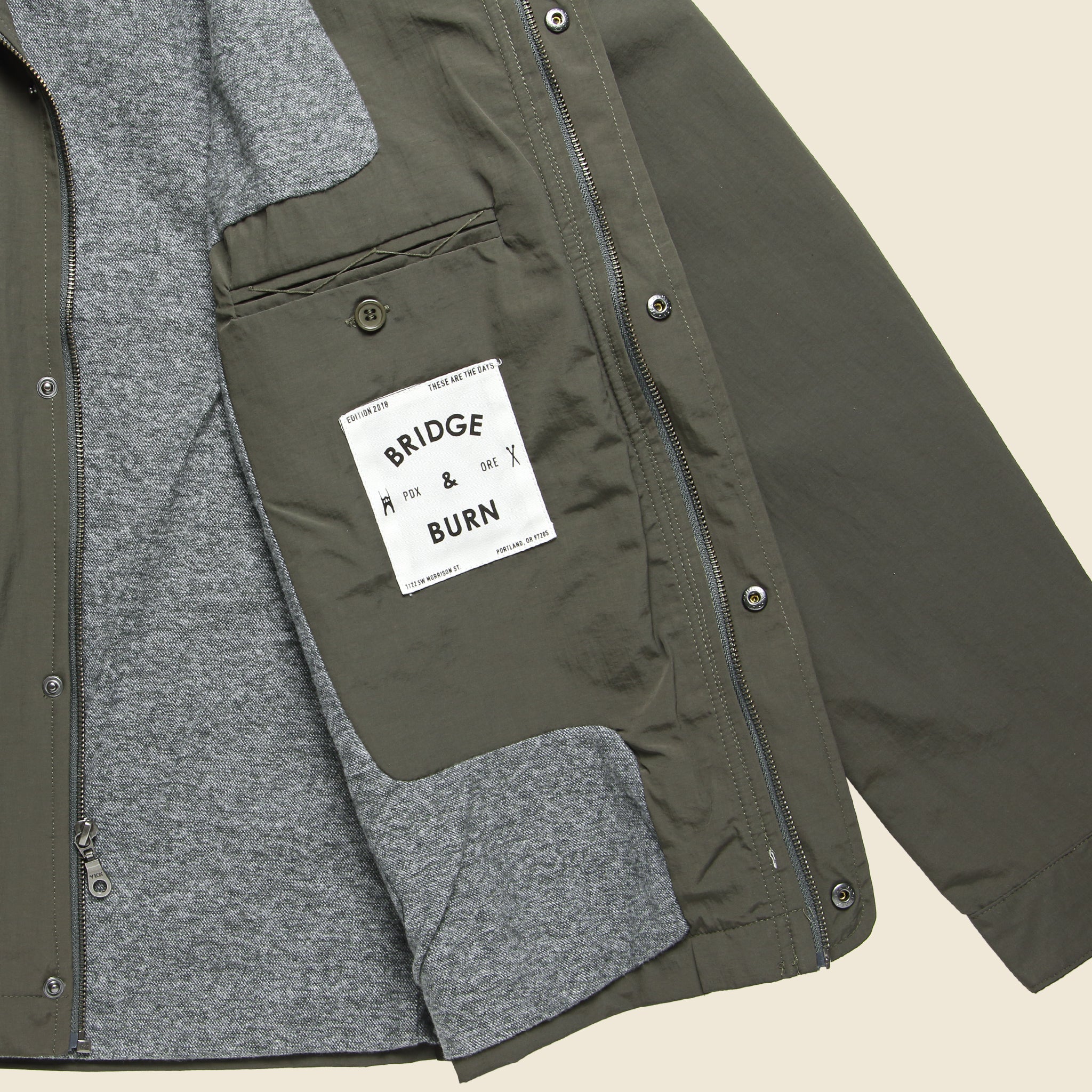 Marshall Jacket - Charcoal - Bridge & Burn - STAG Provisions - Outerwear - Coat / Jacket