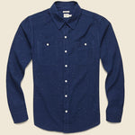 Winslow Shirt - Navy Donegal - Bridge & Burn - STAG Provisions - Tops - L/S Woven - Fleck
