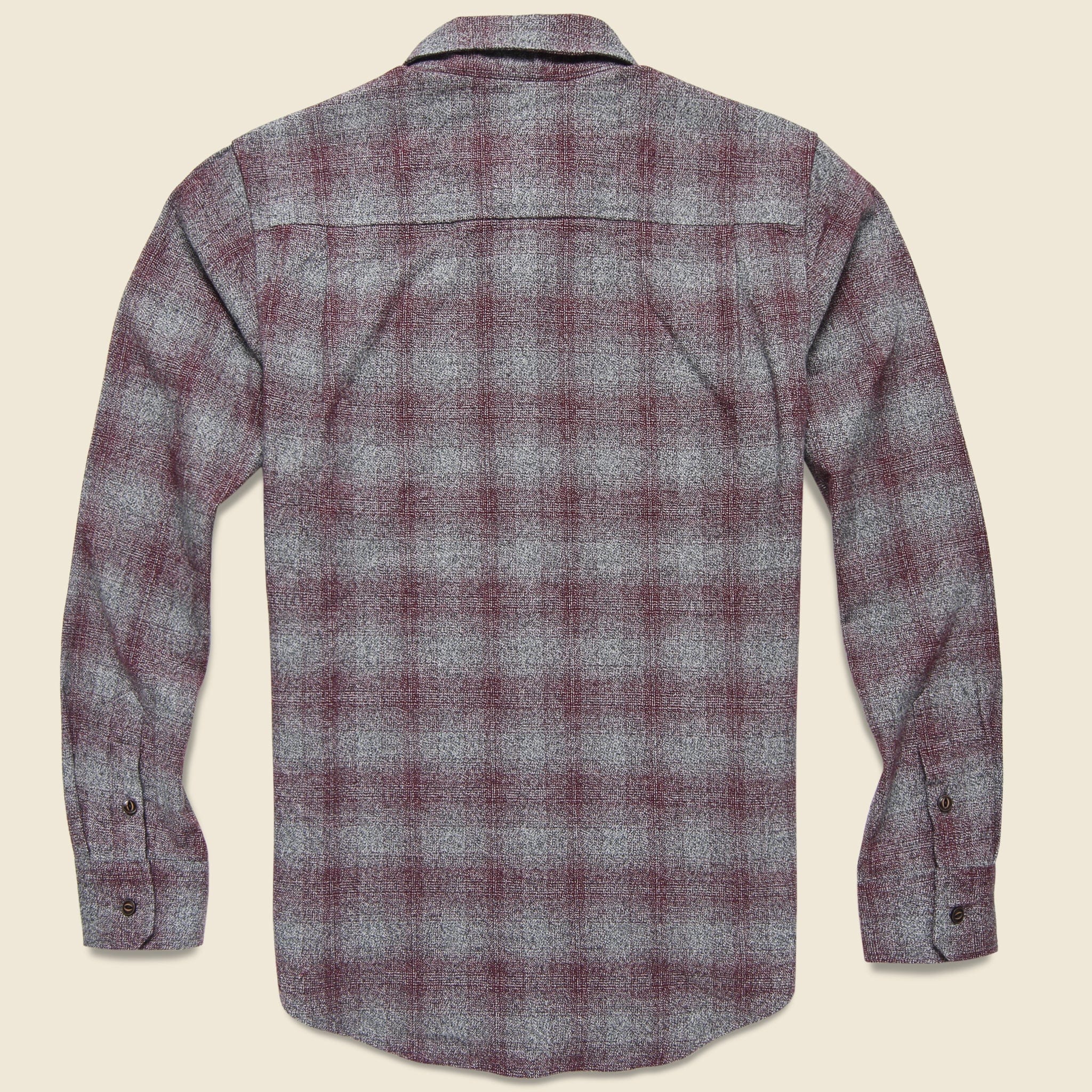 Winslow Flannel - Burgundy Plaid - Bridge & Burn - STAG Provisions - Tops - L/S Woven - Plaid