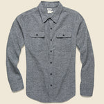 Bedford Flannel - Moss Heather - Bridge & Burn - STAG Provisions - Tops - L/S Woven - Solid
