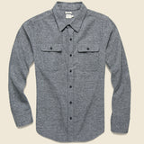 Bedford Flannel - Moss Heather - Bridge & Burn - STAG Provisions - Tops - L/S Woven - Solid