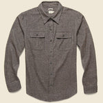 Bedford Shirt - Coffee Heather - Bridge & Burn - STAG Provisions - Tops - L/S Woven - Solid
