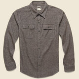 Bedford Shirt - Coffee Heather - Bridge & Burn - STAG Provisions - Tops - L/S Woven - Solid