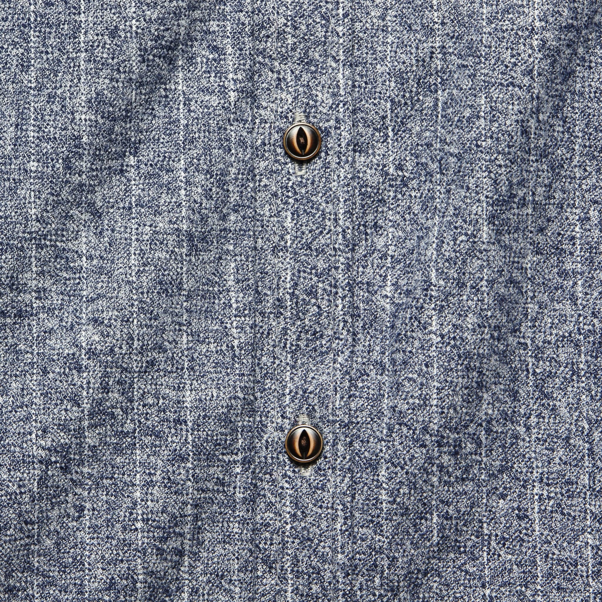 Winslow Flannel - Navy Heather Stripe - Bridge & Burn - STAG Provisions - Tops - L/S Woven - Stripe