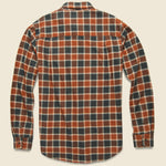 Bedford Flannel - Rust Charcoal Plaid - Bridge & Burn - STAG Provisions - Tops - L/S Woven - Plaid