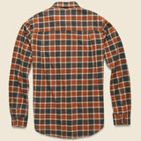 Bedford Flannel - Rust Charcoal Plaid - Bridge & Burn - STAG Provisions - Tops - L/S Woven - Plaid