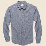 Winslow Flannel - Navy Heather - Bridge & Burn - STAG Provisions - Tops - L/S Woven - Solid