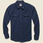 Cole Flannel - Navy - Bridge & Burn - STAG Provisions - Tops - L/S Woven - Solid