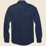 Cole Flannel - Navy - Bridge & Burn - STAG Provisions - Tops - L/S Woven - Solid