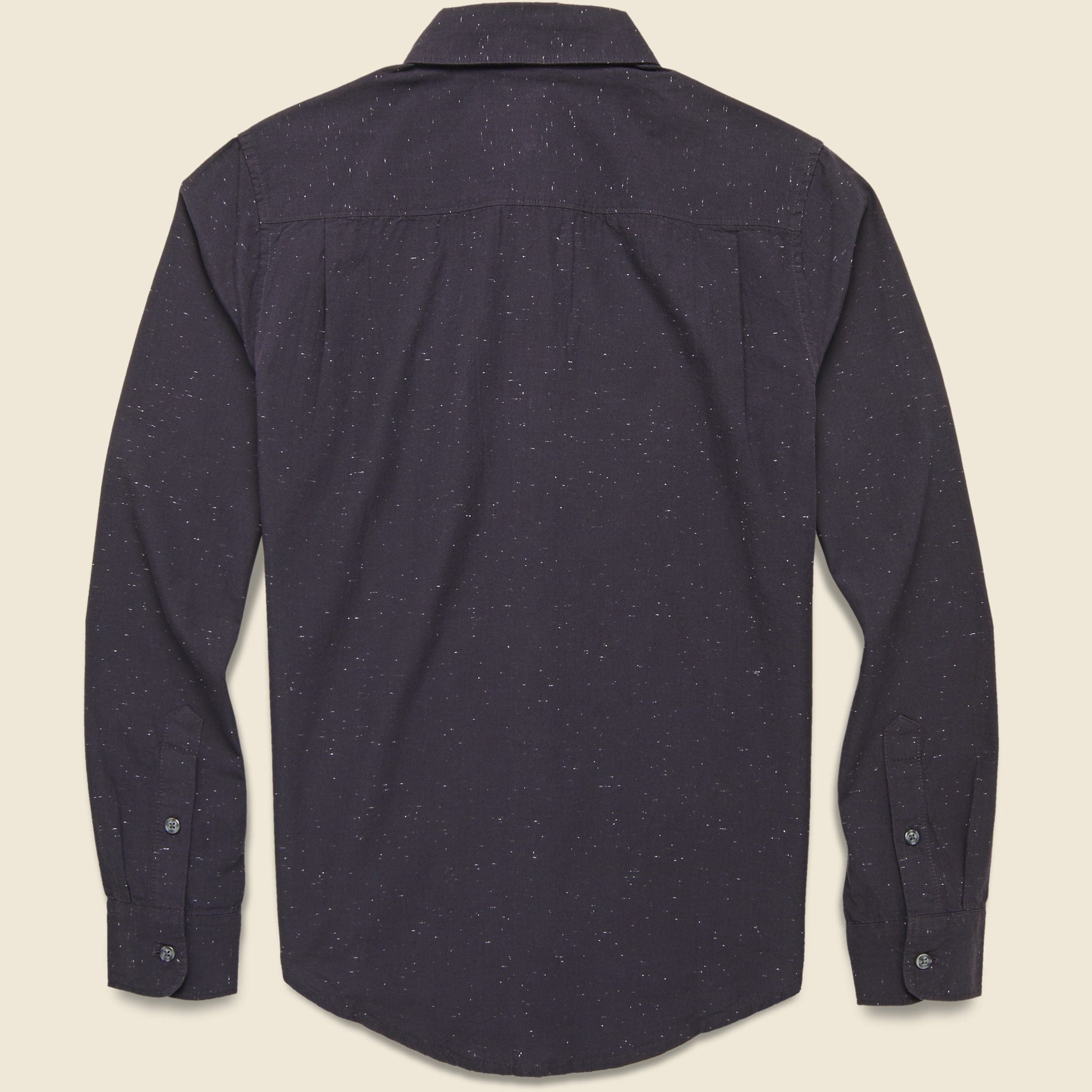 Sutton Fleck Shirt - Navy Donegal - Bridge & Burn - STAG Provisions - Tops - L/S Woven - Fleck