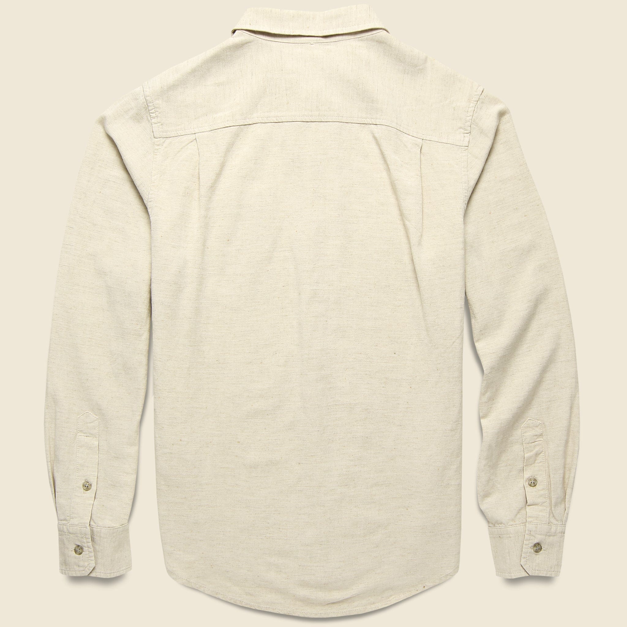 Winslow Flannel - Natural - Bridge & Burn - STAG Provisions - Tops - L/S Woven - Solid