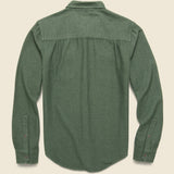 Bedford Flannel - Olive Herringbone - Bridge & Burn - STAG Provisions - Tops - L/S Woven - Solid