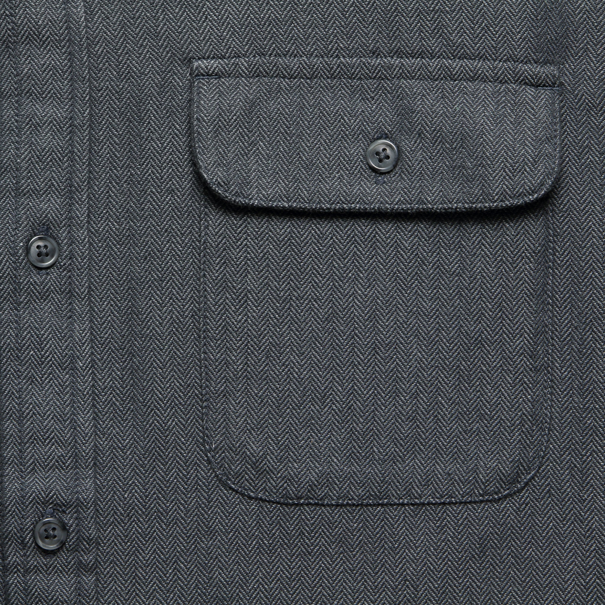 Bedford Shirt - Charcoal Herringbone - Bridge & Burn - STAG Provisions - Tops - L/S Woven - Other Pattern