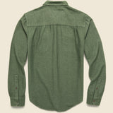 Bedford Shirt - Forest Herringbone - Bridge & Burn - STAG Provisions - Tops - L/S Woven - Other Pattern